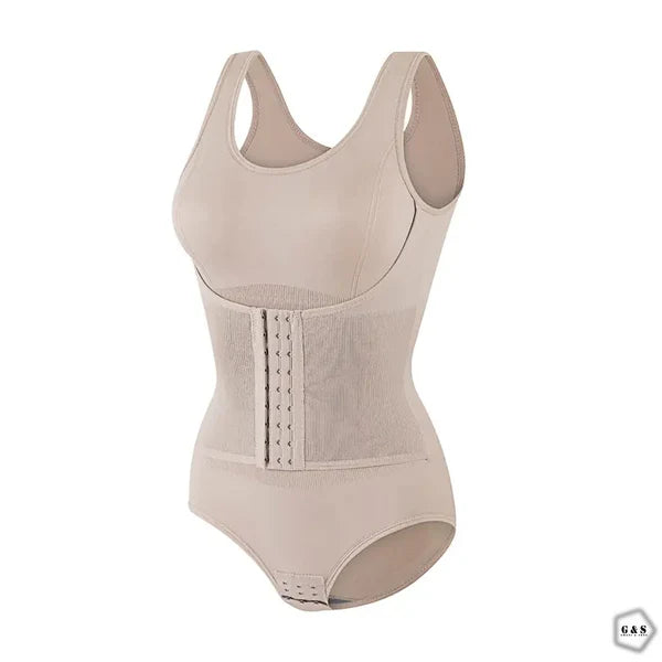 High Quality Front Open Full Body Shaper With Corset Belt
