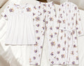 3 Piece Floral Soft Cotton Night Suit Set – Premium Sleepwear for Women