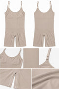 3. seamless nude brown full-body shaper bodysuit with adjustable straps and tummy control for a smooth silhouette.