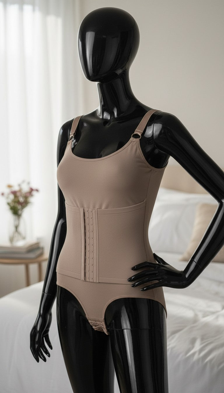 Front Open Full Body Shaper With Corset Belt