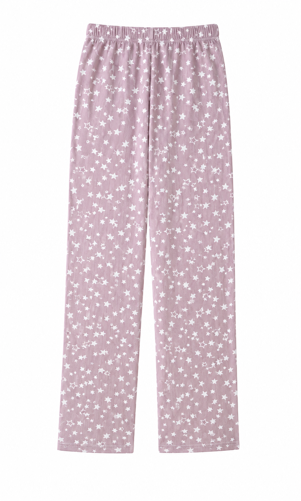 Women's Soft Cotton Star Print Night Suit – Long Sleeve Pajama Set