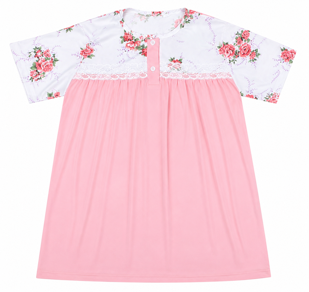 Women's Soft Cotton Floral Night Suit – Half Sleeve Lounge Wear Pajama Set