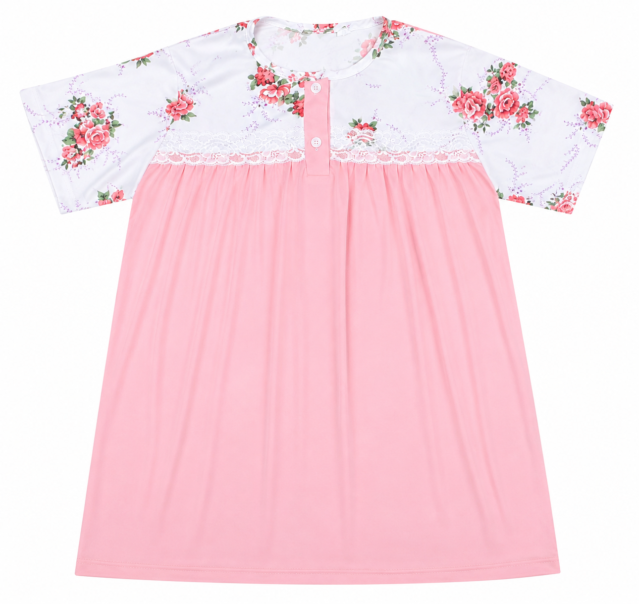 Women's Soft Cotton Floral Night Suit – Half Sleeve Lounge Wear Pajama Set