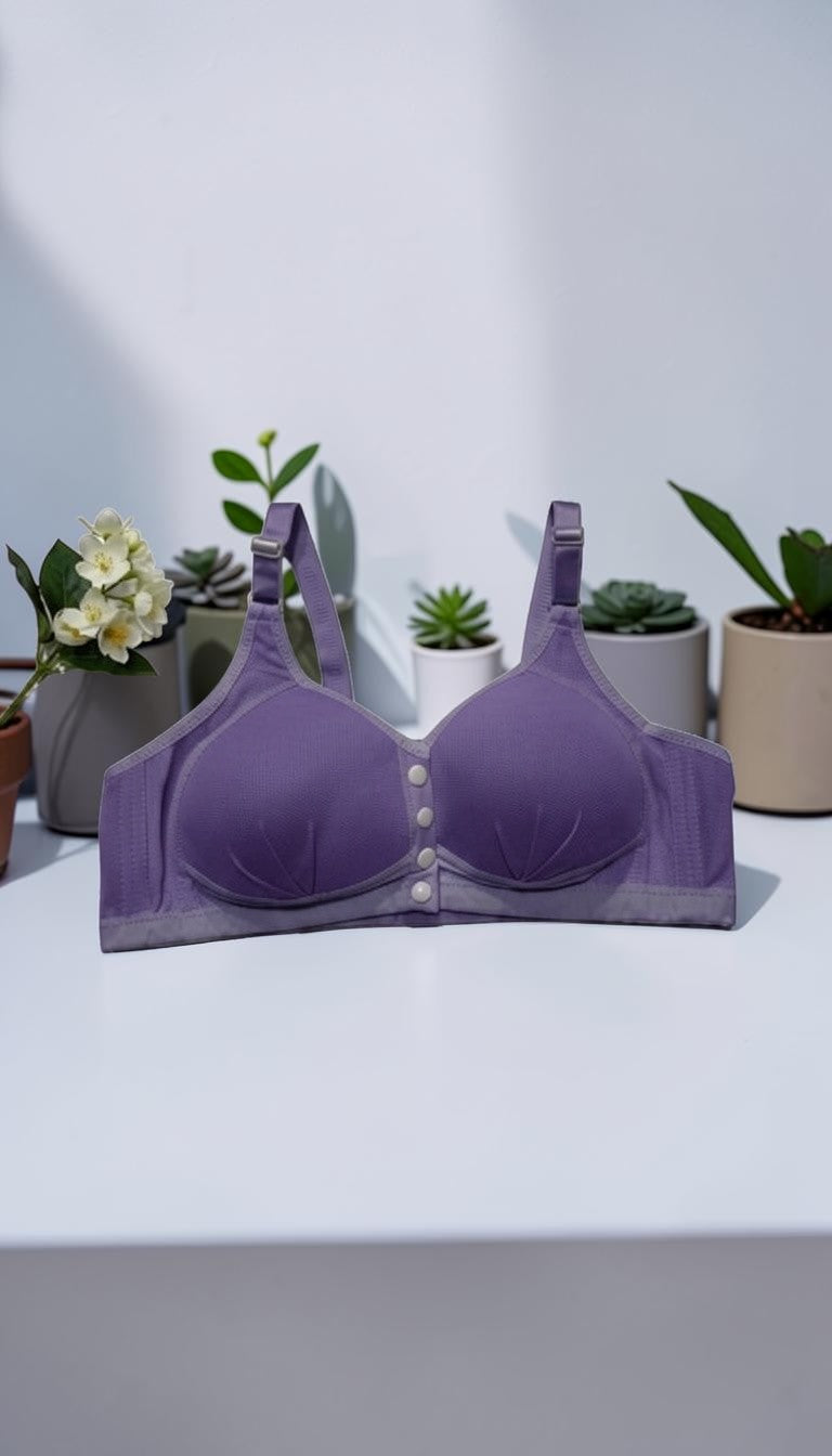 Seamless Front Open Padded Bra