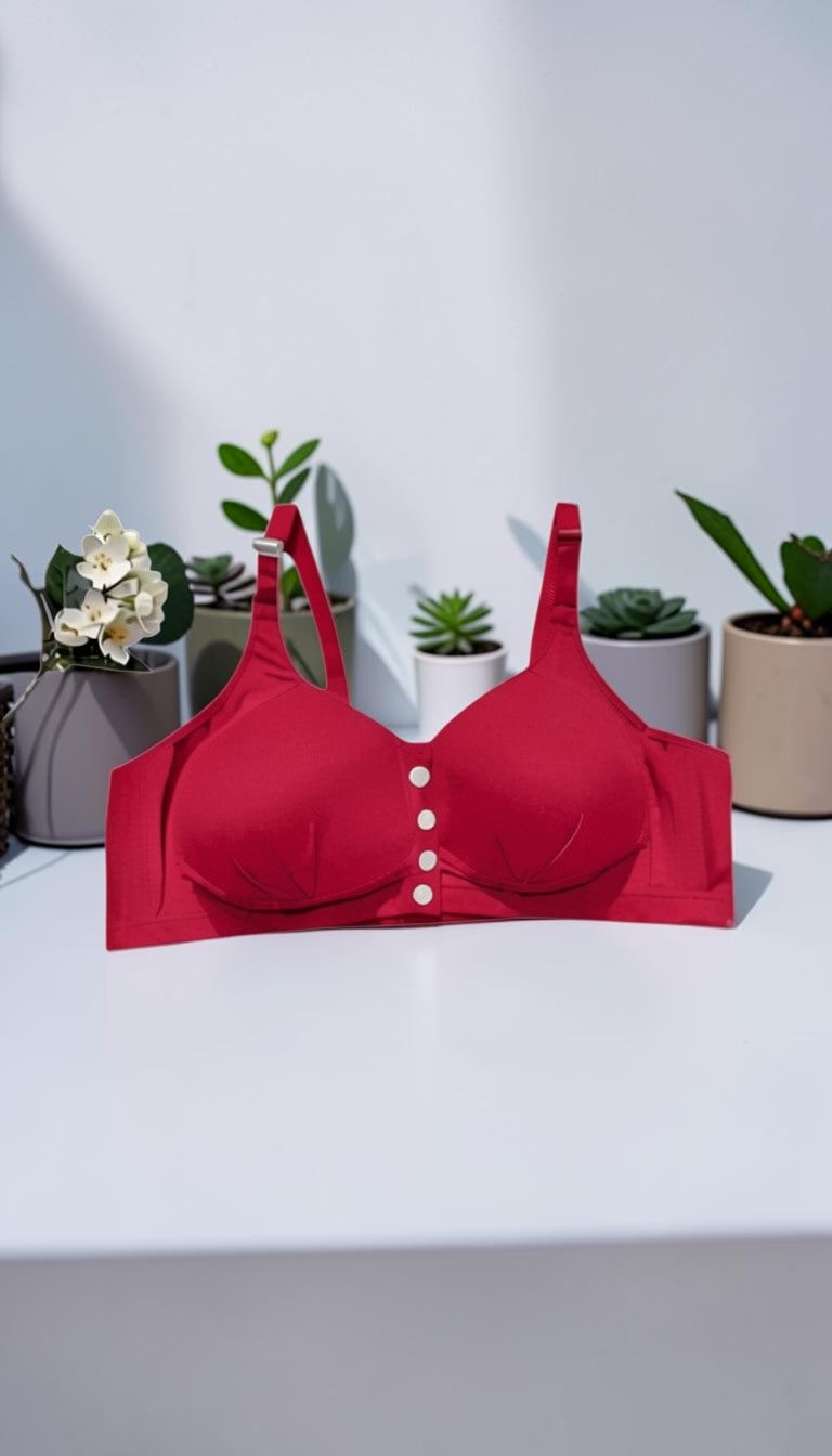 Seamless Front Open Padded Bra