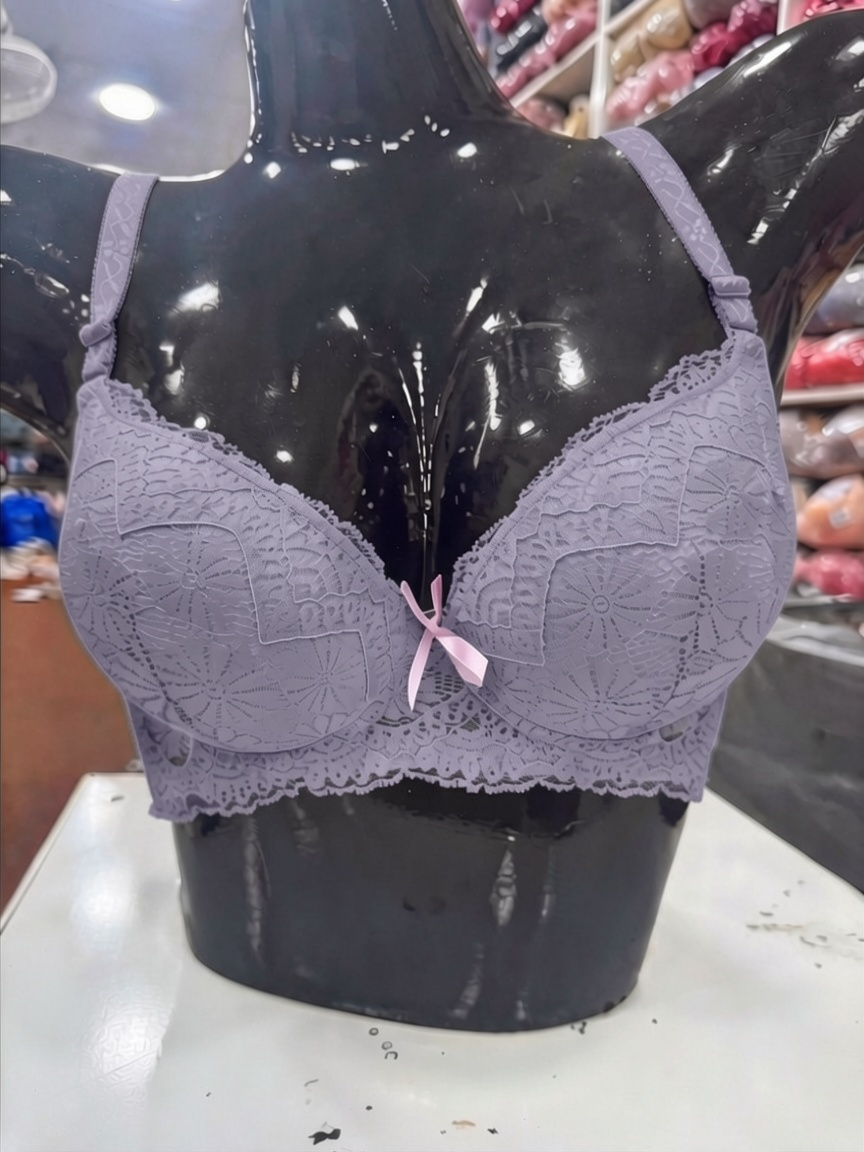 Floral Lace Padded Bra for