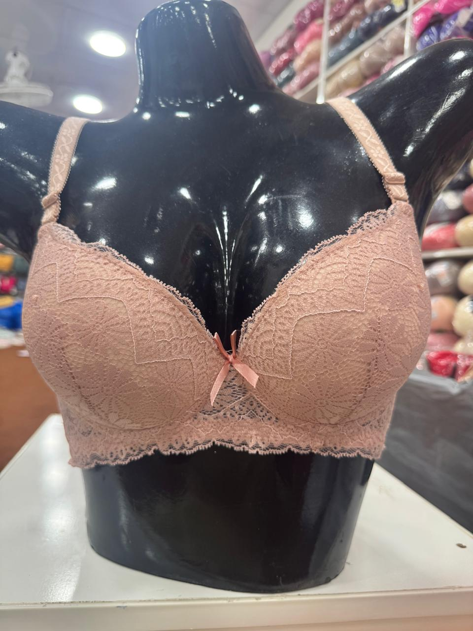 Floral Lace Padded Bra for