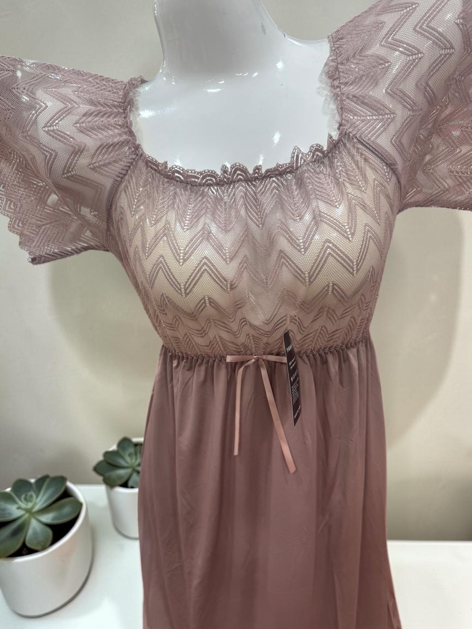 Women’s Elegant Lace Night Dress