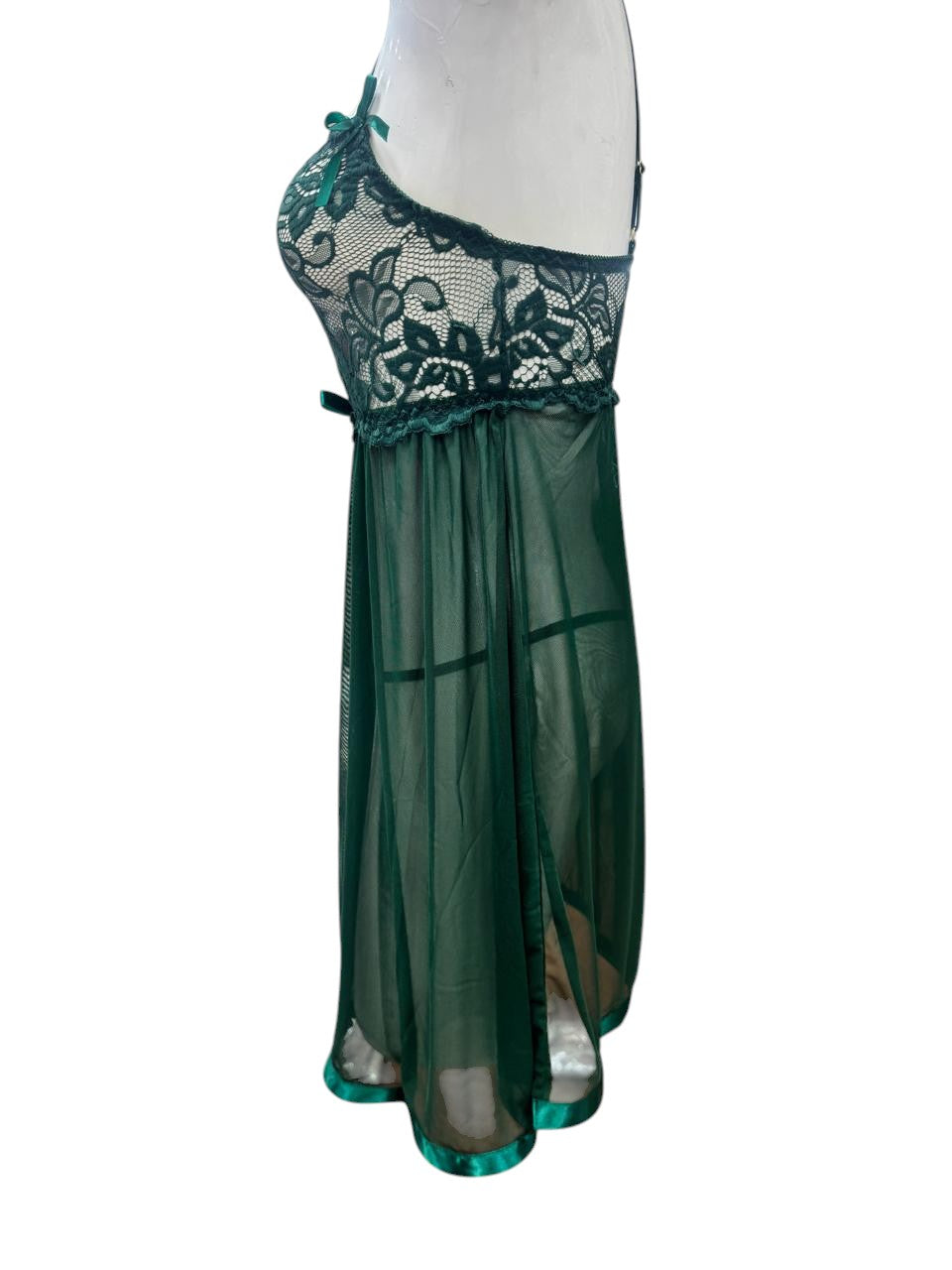Sheer Mesh Lace Nightdress