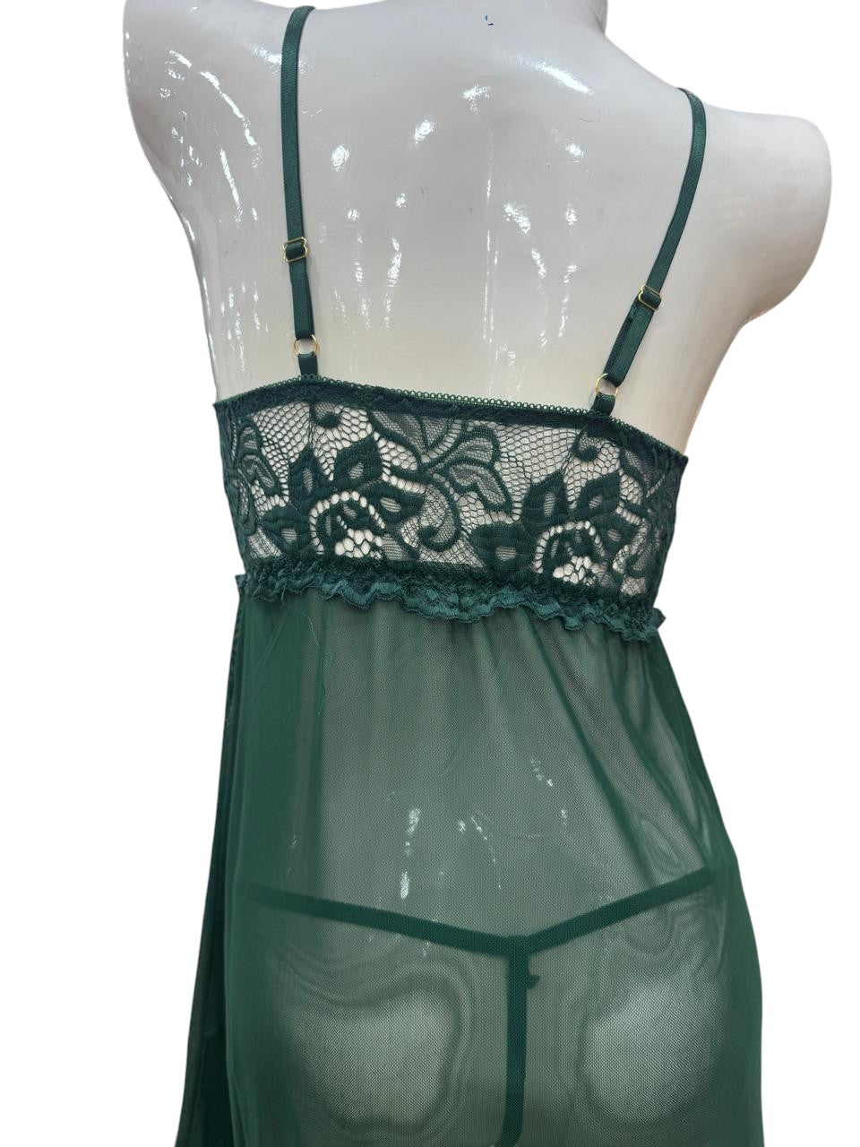 Sheer Mesh Lace Nightdress