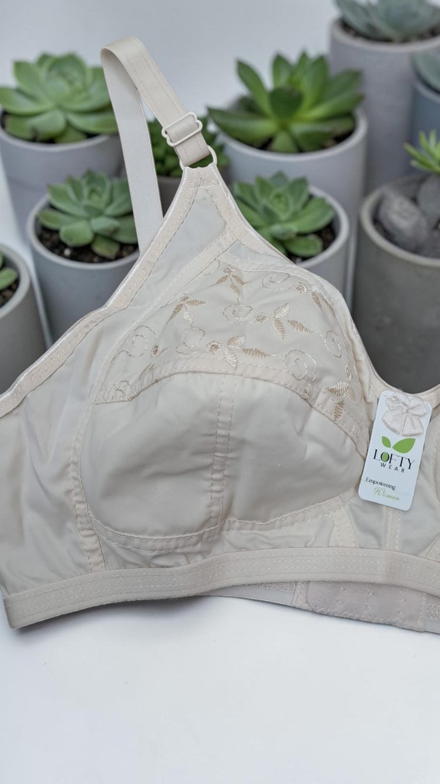 Women's Cotton Full Coverage Non Padded Non Wired Bra