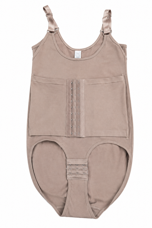 Front Open Full Body Shaper With Corset Belt