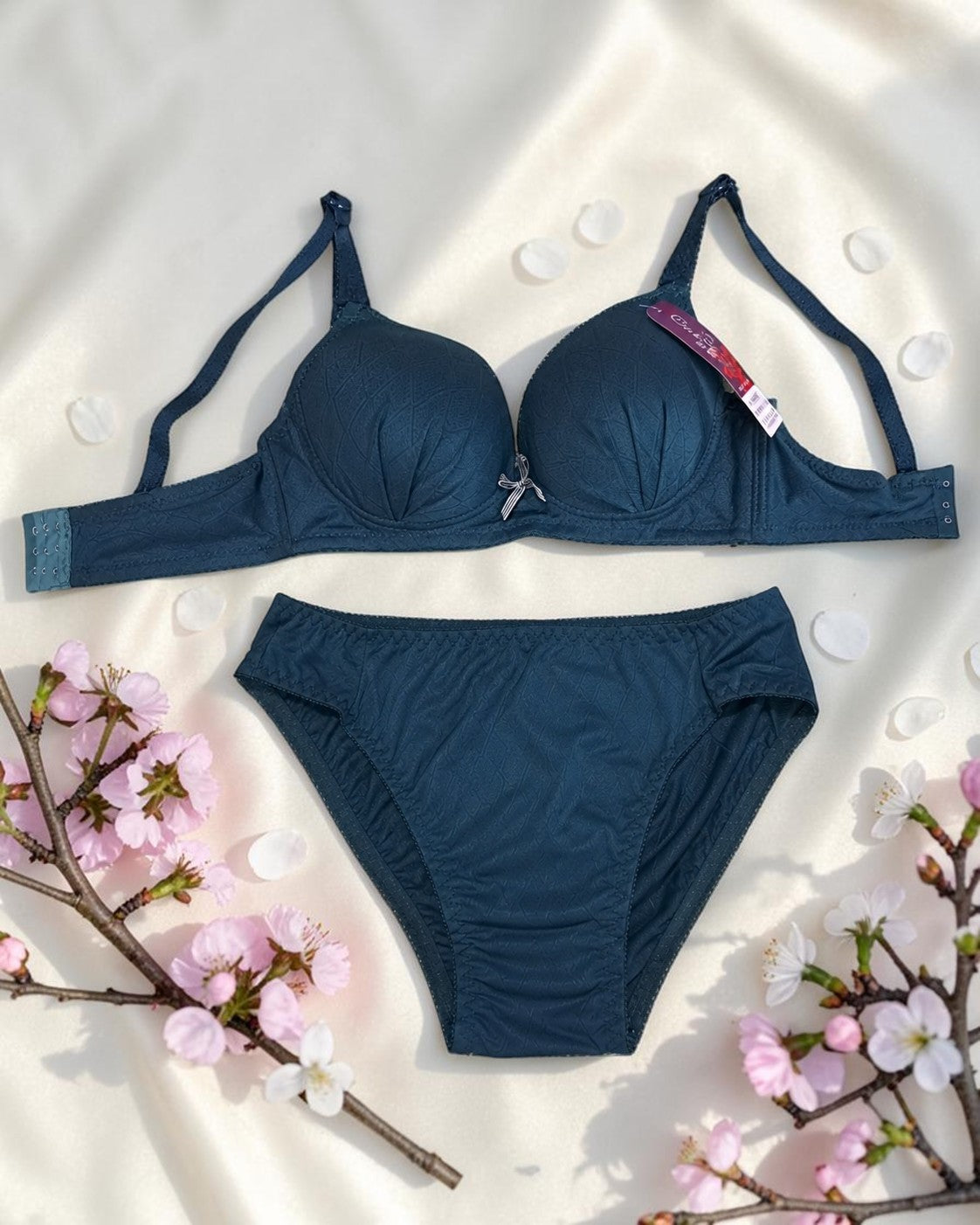 two-piece matching women's lingerie set