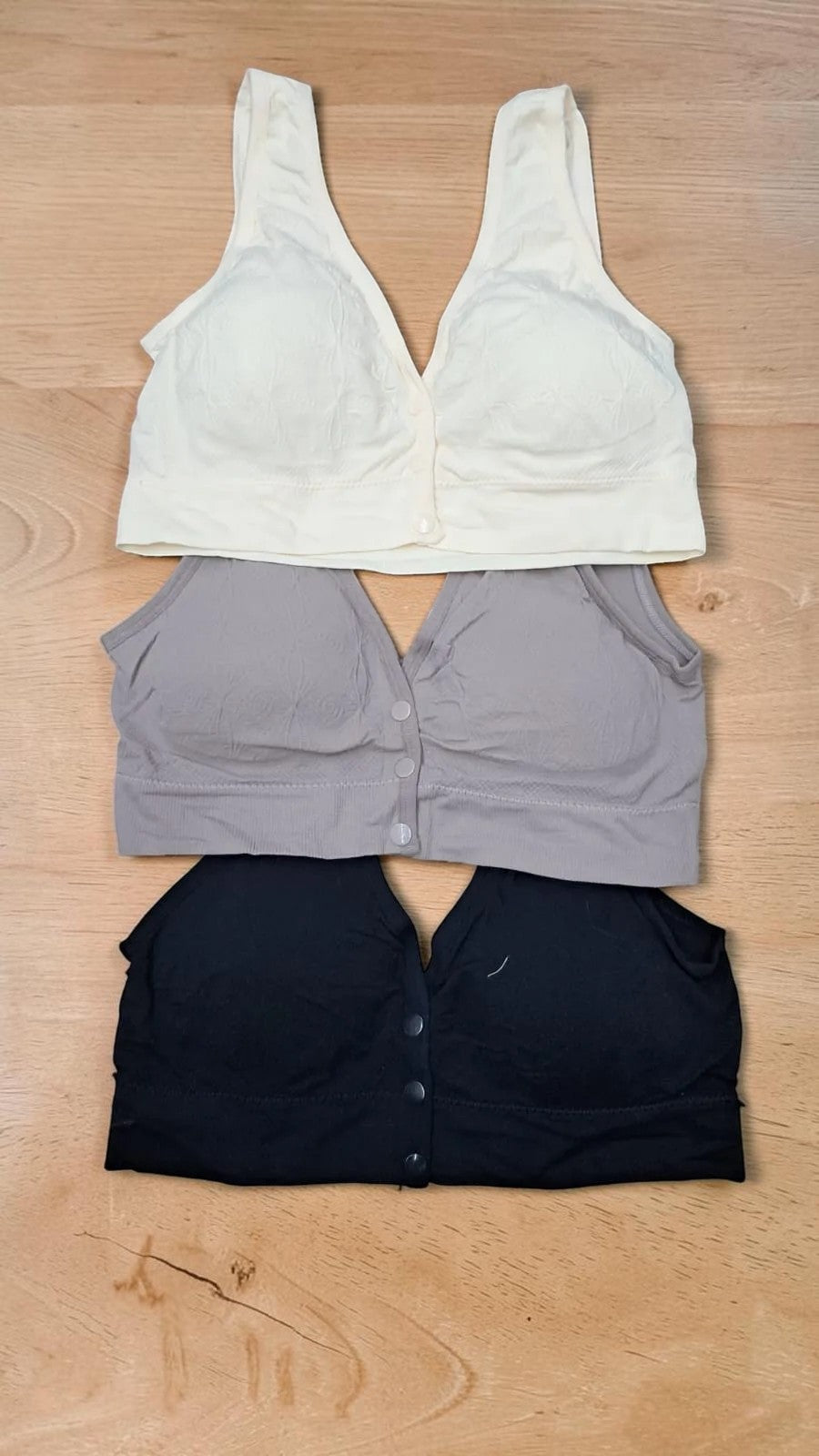 Front Open Seamless Padded Bra