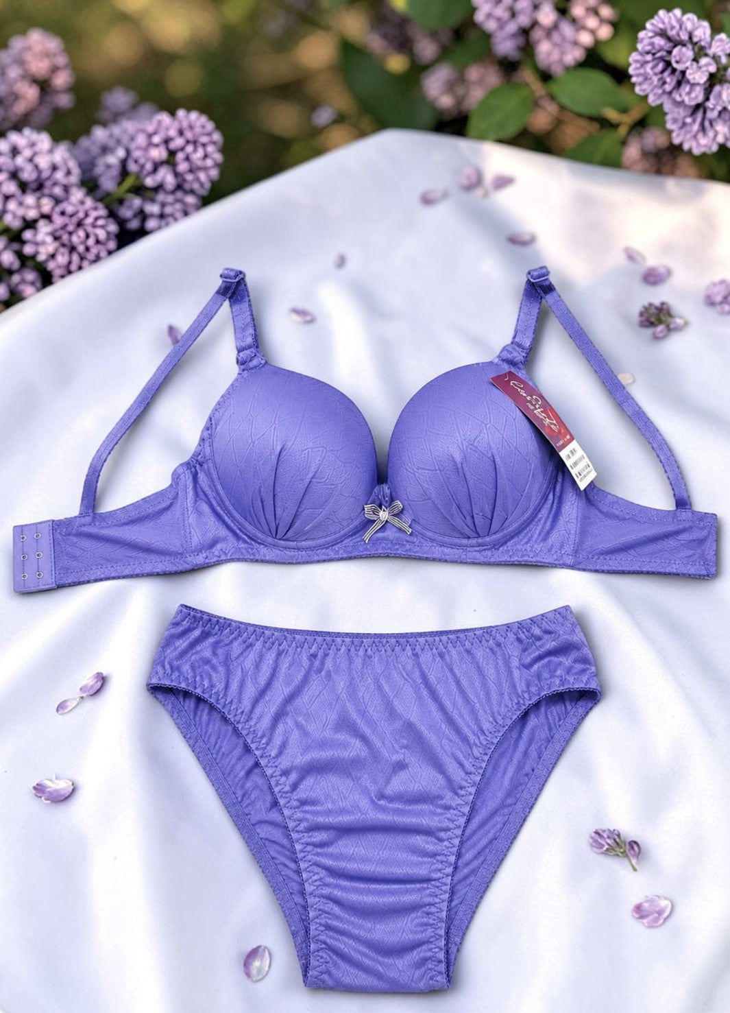 two-piece matching women's lingerie set