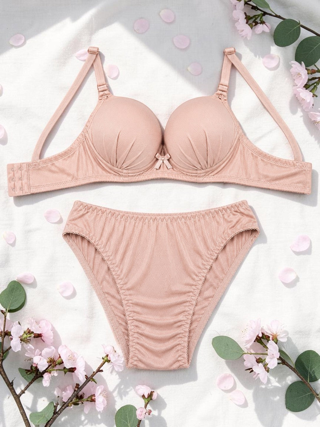 two-piece matching women's lingerie set